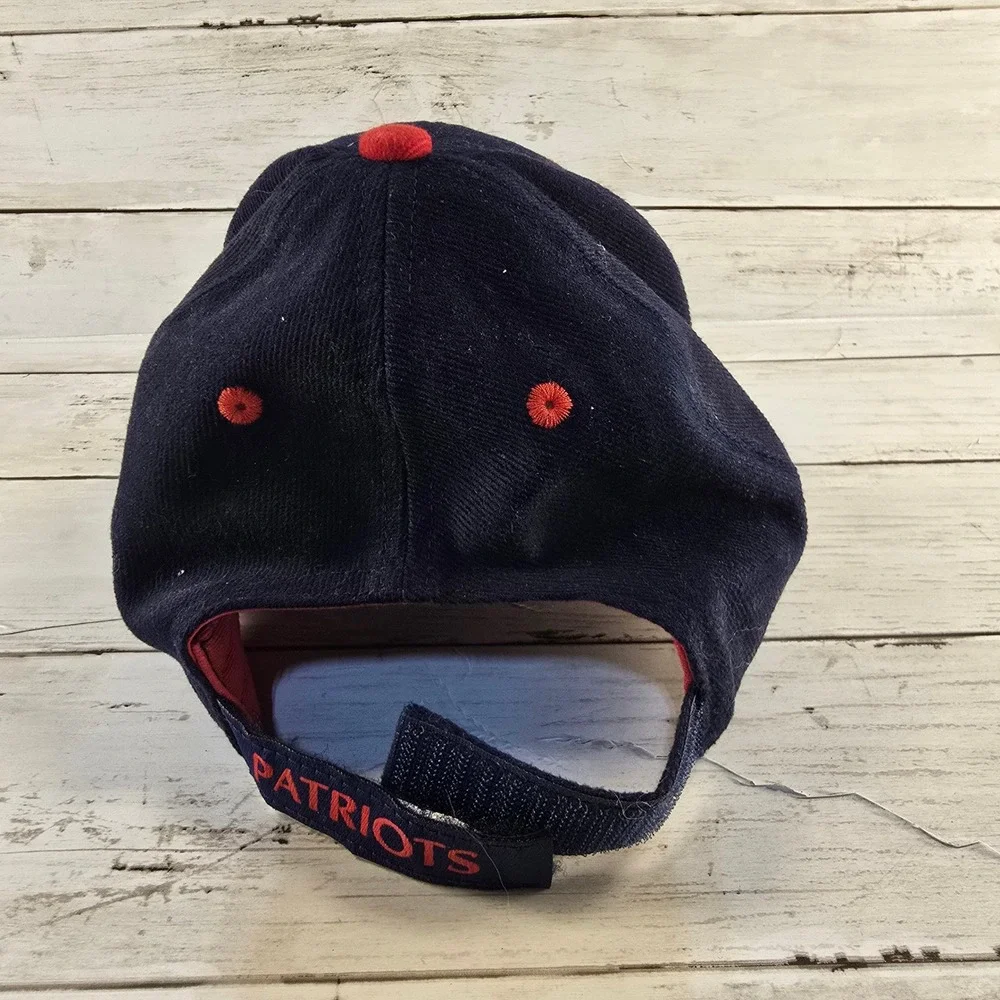 New Era New England Patriots Hat Navy Blue Adjustable Strapback‎ Mens OSFM Cap